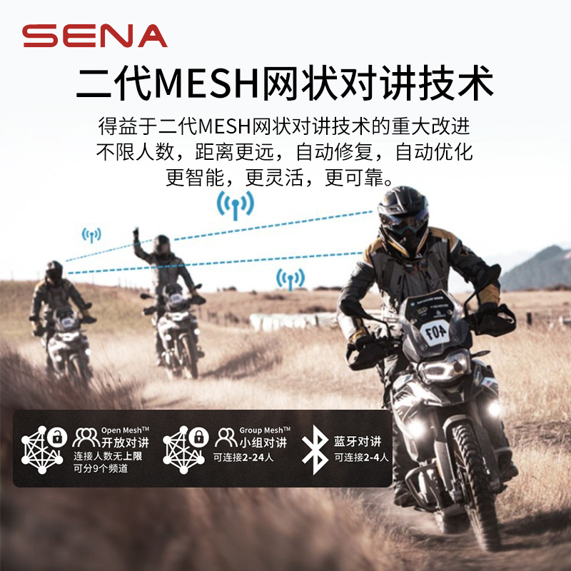 SENA塞纳哈曼卡顿50S 50R摩托车头盔蓝牙耳机内置机车全盔骑行 - 图1