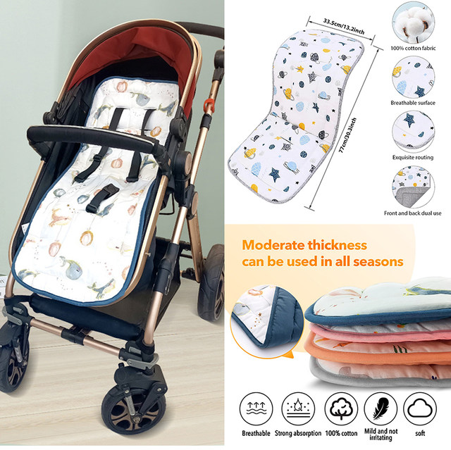 Special price baby stroller mat cotton four seasons cushion stroller accessories high view stroller baby walking stroller sleeping mat
