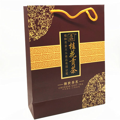 桂林特产袁大头礼盒桂花贡茶400克 桂花茶叶王茶傅世香茗桂花王茶 - 图0