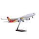 HNA aircraft model 330 passenger aircraft with wheels and lights
