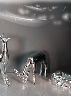 简约现代风麋鹿摆件客厅结婚礼物