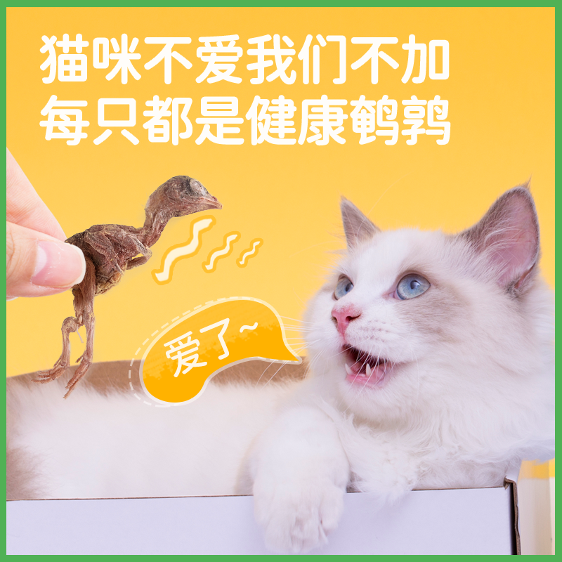 金多乐鹌鹑冻干猫零食营养猫咪零食生骨肉小猫磨牙宠物成幼猫零食