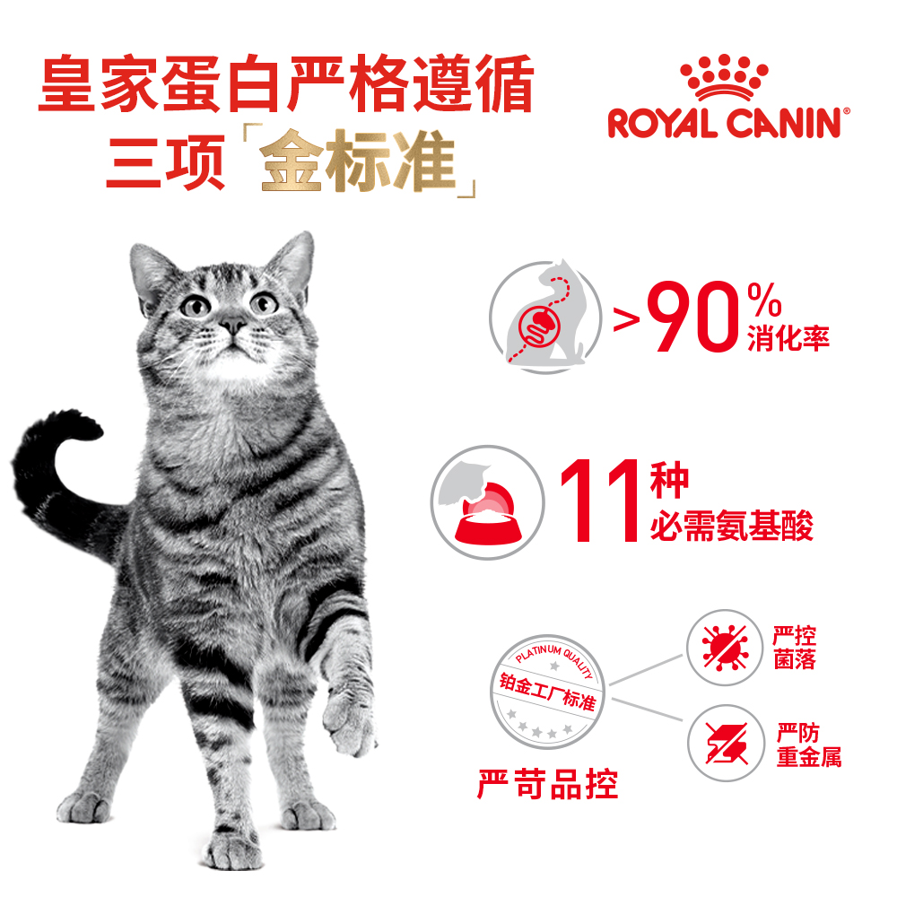 皇家猫粮F32营养成猫粮400g*4促排毛球英短成年猫主粮1.6kg 包邮 - 图1