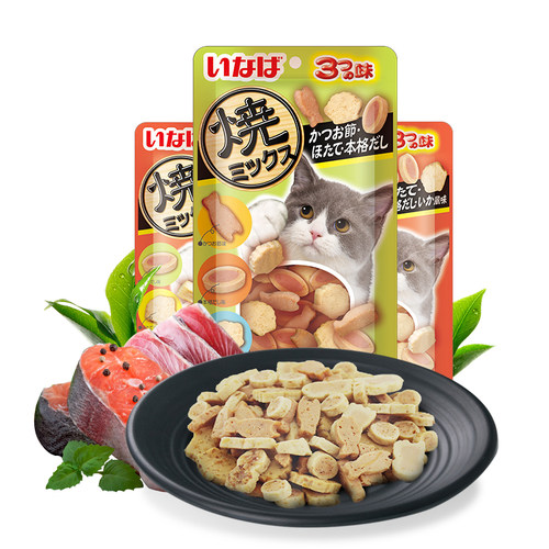 伊纳宝猫条烤海鲜磨牙棒小鱼饼干成幼猫营养鲜肉冻干猫咪零食湿粮 - 图3