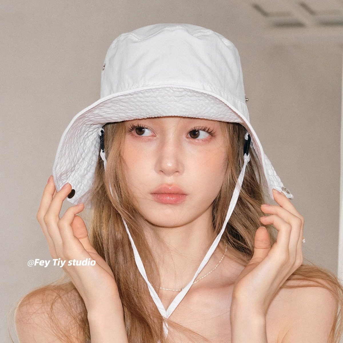 feytiy 韩国订单款 超轻透气大檐太阳帽防晒户外徒步登山渔夫帽女,淘宝优惠券,粉丝福利购,淘宝优惠卷