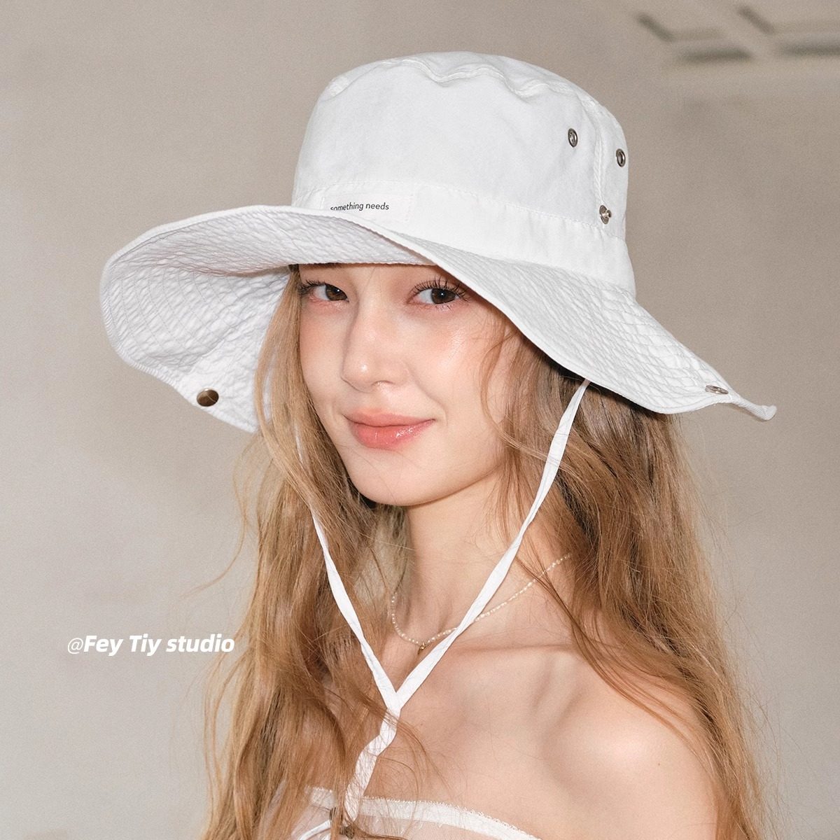 feytiy 韩国订单款 超轻透气大檐太阳帽防晒户外徒步登山渔夫帽女,淘宝优惠券,粉丝福利购,淘宝优惠卷