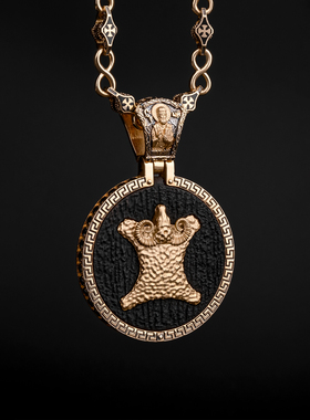 breathtime俄罗斯代购俄式美学艺术珠宝圣乔治屠龙白羊座圣像吊坠