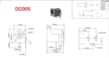 DC005 DC Seat Socket Spulcs 5.5x2,1 мм интерфейс питания.