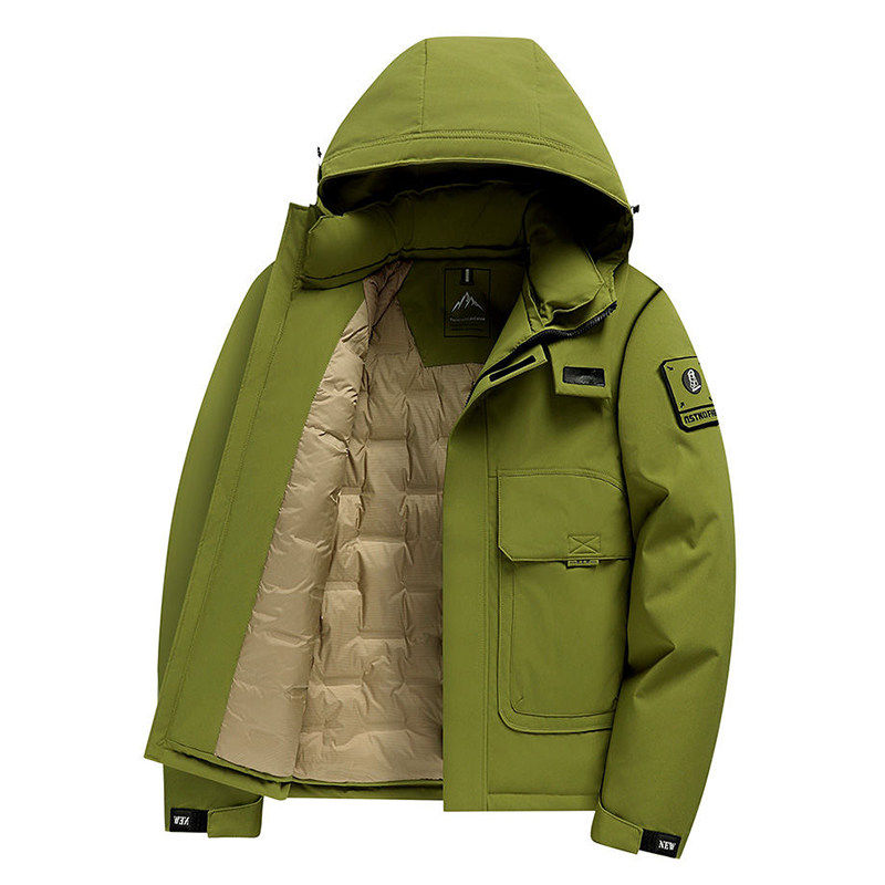 撤标撤柜！2025秋冬男士新款户外防风保暖连帽羽绒服外套,淘宝优惠券,粉丝福利购,淘宝优惠卷