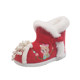 Girls' velvet Hanfu shoes winter children's embroidered shoes