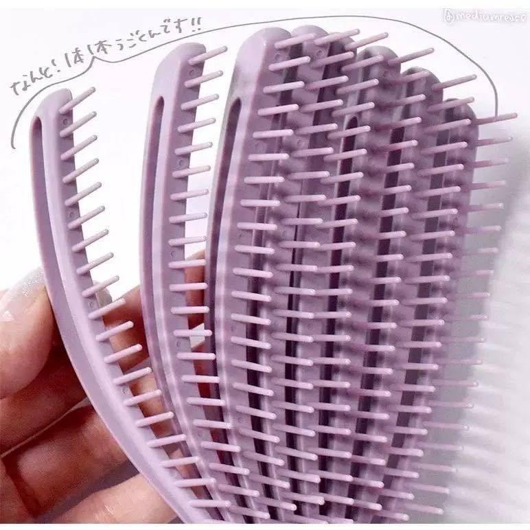 出口尾货！正品MAPEPE贝壳镂空按摩梳镂空设计TPE材质顺滑不打结,淘宝优惠券,粉丝福利购,淘宝优惠卷