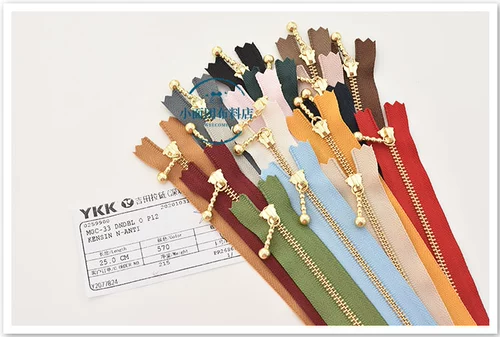 Япония Ykk Gold Drop Head № 3 закрытая металлическая молния 16cm25cm сумка Diy ручной работы 21 цветовой доход