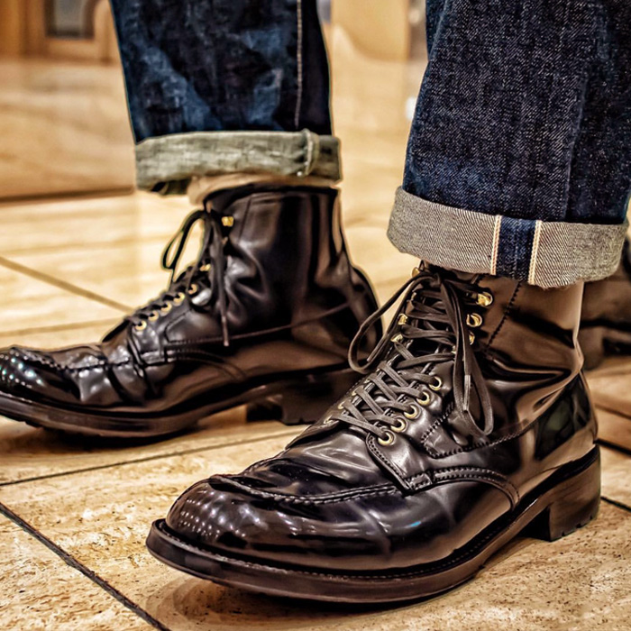 Alden金色鞋带孔服务换铜扣打鞋孔鸡眼鞋带快挂 - 图0