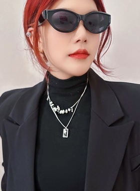 巴洛克风珍珠项链锁骨链