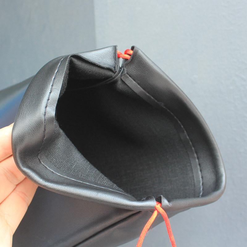 PU收纳袋 束口袋 保护袋 20*21厘米适用于耳机数码配件鼠标充电宝