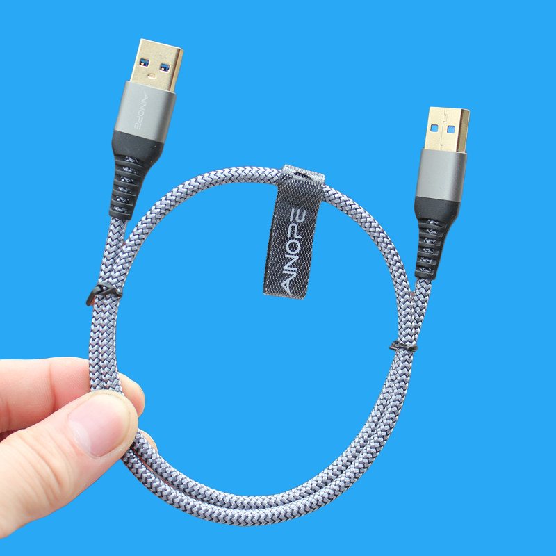 50厘米双头USB3.0公对公移动硬盘数据线充电线连接线机顶盒刷机线-图0