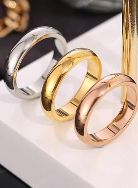 欧美热款钛钢满钻锆石戒指18k