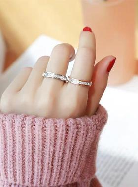 韩版新款时尚ins钛钢不掉色