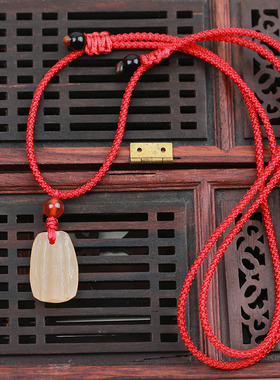 宝宝婴儿童鱼惊骨项链压惊平安