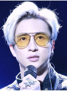 墨镜黄色韩国个性风男士太阳眼镜