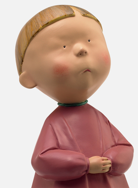 稀奇限量版玻璃钢懂了可爱风雕塑