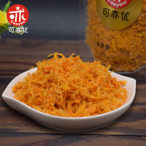可亦优金丝肉松AAA肉松饼糕点寿司月饼馅料家庭烘焙原料500g - 图1