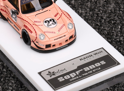 现货FuelMe富美1:64 911改装RWB 993宽体23#粉猪 树脂汽车模型 - 图2