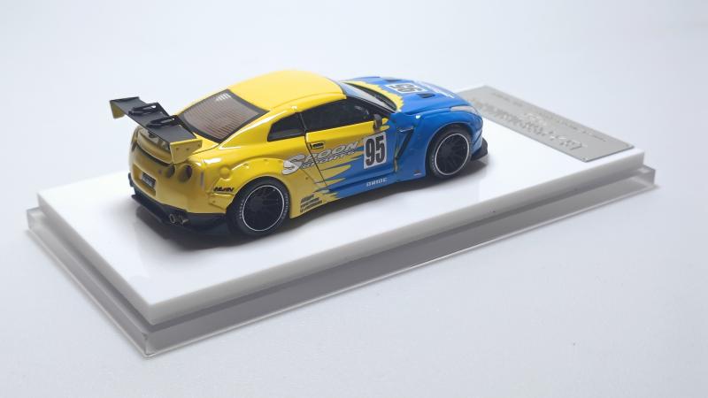 Old Time 合金全开1:64 LB日产GT-R尼桑GTR R35 SPOON汽车模型95# - 图1