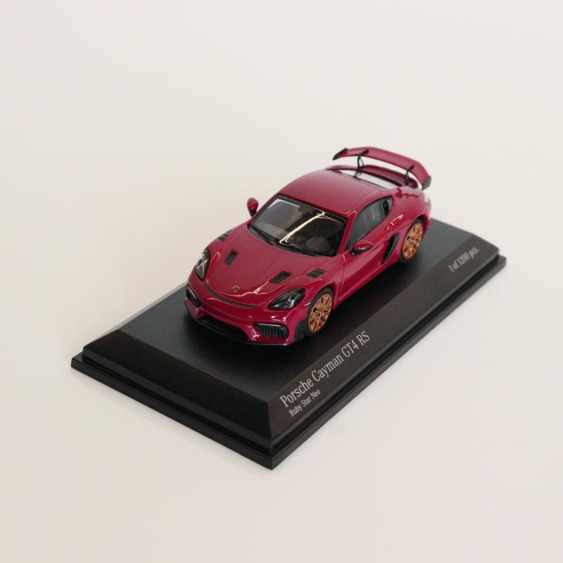 TW迷你切1:64保时捷Cayman 718 GT4 RS卡曼GT银色合金汽车模型-图2