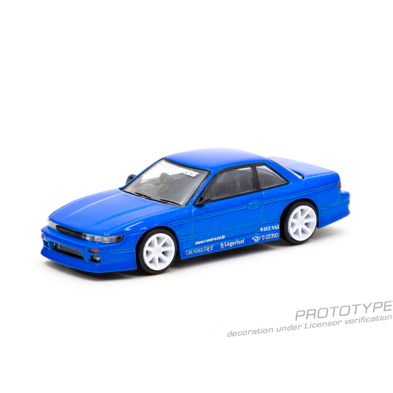 TW Tarmac Works 1:64日产VERTEX尼桑 Silvia S13蓝色 汽车模型 - 图3