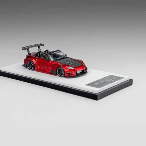 MT MicroTurbo 1:64本田S2000 JS Racing赛车 开盖版红色汽车模型 - 图3