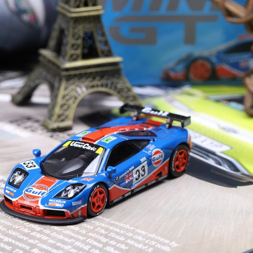 现货MINI GT 1:64迈凯伦F1 GTR勒芒赛车GULF #33 Le Mans汽车模型 - 图0