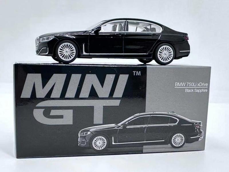 现货MINI GT 1:64宝马750Li黑色7系F01阿尔宾娜Alpina B7汽车模型 - 图1