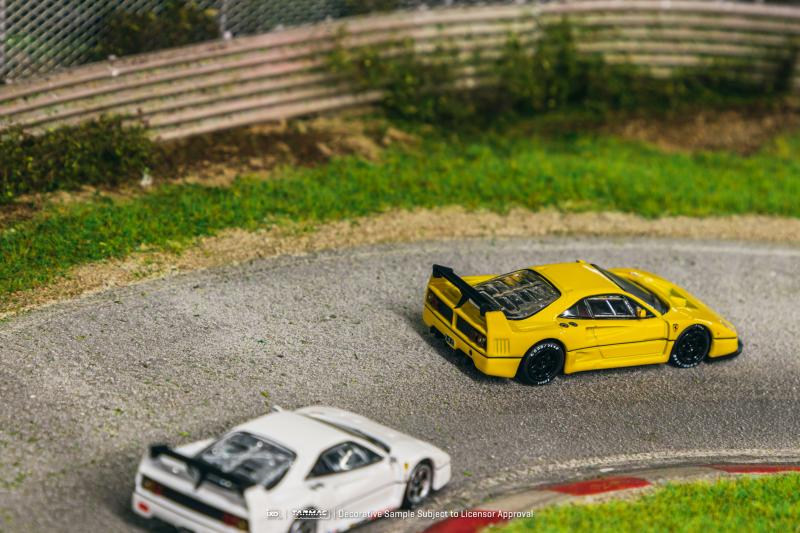 TW现货Tarmac Works 1:64法拉利F40 LM黄色超跑合金汽车模型-图0