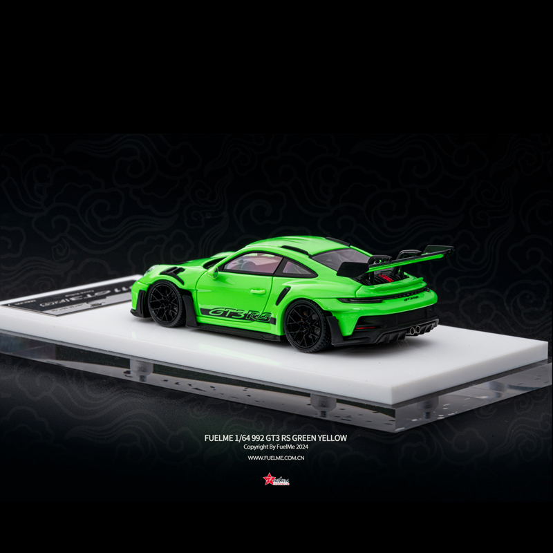 现货FuelMe富美1:64保时捷911 992 GT3 RS苹果绿限量树脂汽车模型 - 图2