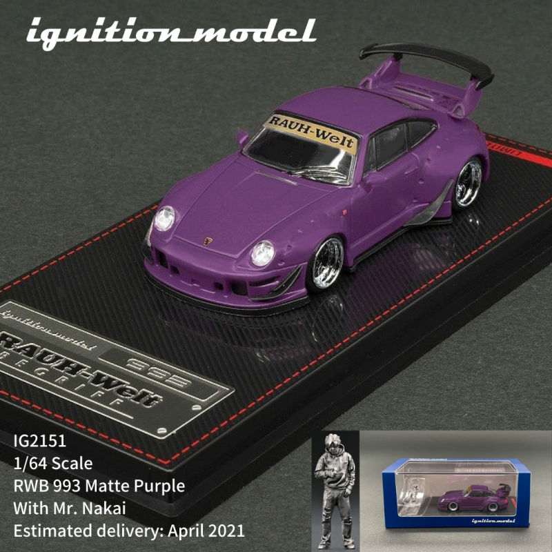 IG Ignition 人偶1:64丰田Supra速霸A90保时捷RWB 993汽车模型911 - 图2