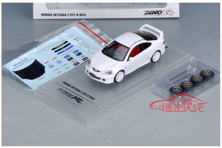 INNO现货1:64本田思域INTEGRA Type-R DC5碳贴轮毂合金汽车模型-图3