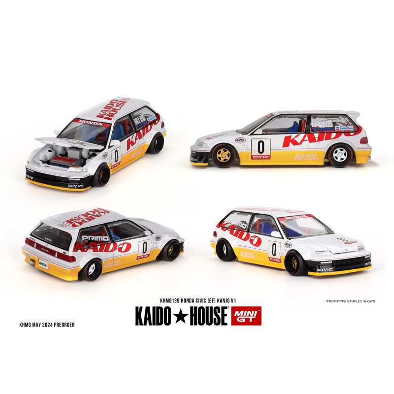 MINI GT 1:64 KAIDO House本田NSX思域EF达特桑510人偶 汽车模型 - 图2