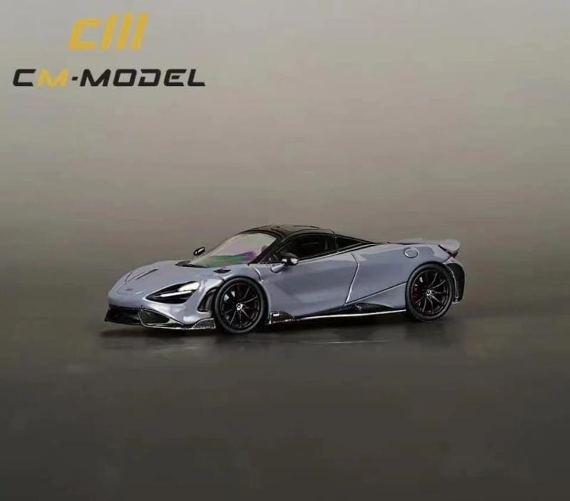 现货CM MODEL送改装车轮1:64迈凯伦Elva敞篷版英式超跑汽车模型-图1