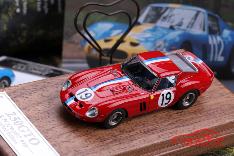 SCM现货MY64限量版1:64法拉力250GTO 1964勒芒赛车19#112汽车模型 - 图1