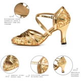 Высокая обувь, серебряные танцующие туфли, мягкая подошва