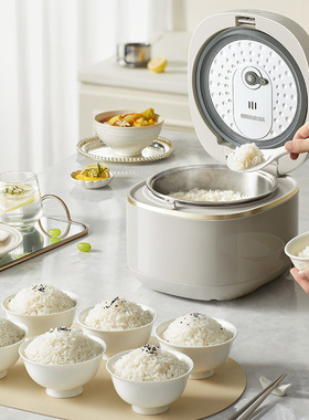 小熊电饭煲DFB-E30V5家用316L不锈钢0涂层内胆多功能电饭锅3L容量