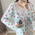 Mùa xuân và mùa hè cotton mỏng tháng quần áo tình yêu cho con bú đồ ngủ phụ nữ mang thai phục vụ nhà - Giải trí mặc / Mum mặc