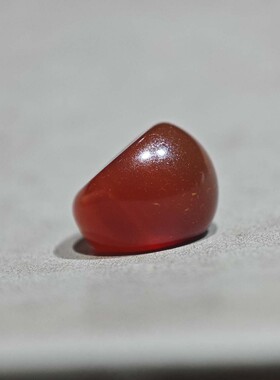 天然酒红色唐球玛瑙12斜切猪大肠