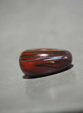 老搅胎琉璃料器老改斜切猪大肠