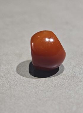 15.5MM天然酒红唐球玛瑙散珠