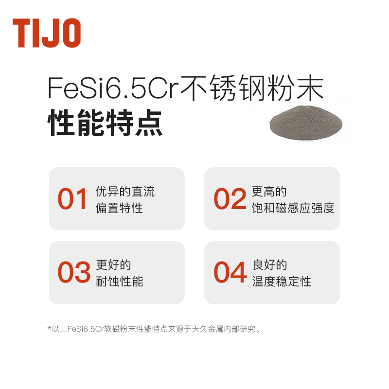 天久金属材料 铁基合金粉末金属软磁粉末FeSi6.5Cr - 图1