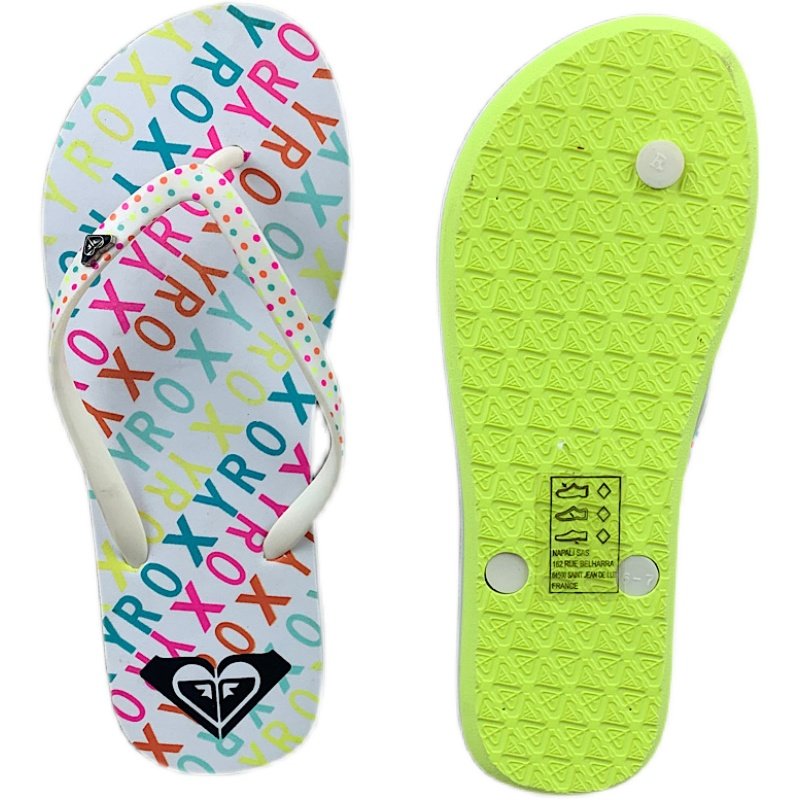 现货ROXY2025新款防滑防臭软底凉拖鞋女简约时尚百搭休闲透气平跟,淘宝优惠券,粉丝福利购,淘宝优惠卷