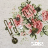 Специальный рисовый шарик, рот, золото, круглый бренд, вентилятор, бренд, 5 см, скользящий стержень, рисовый шарик, нарезанный железный рот, золотой материал «сделай сам», 9 стилей