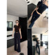 ອັບເກຣດ 2.0yoga folding waist cuffed, lazy ແລະສະດວກສະບາຍ, slimming ແລະກະທັດຮັດ-flared pants, trousers ສໍາລັບແມ່ຍິງ